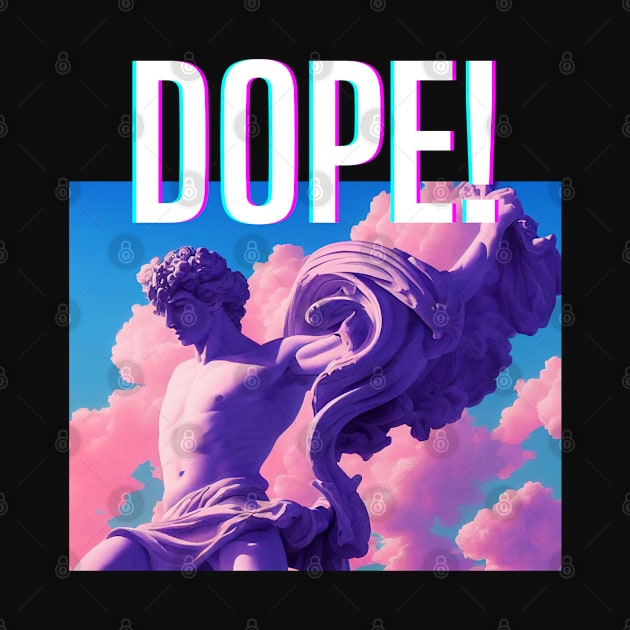 Dope! Angel Synthwave Typography by 80snerd