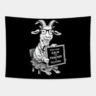 Goat Teacher Tapestry