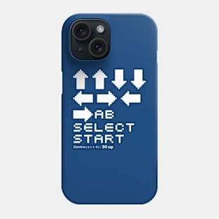 video game cheat codes(blue) Phone Case