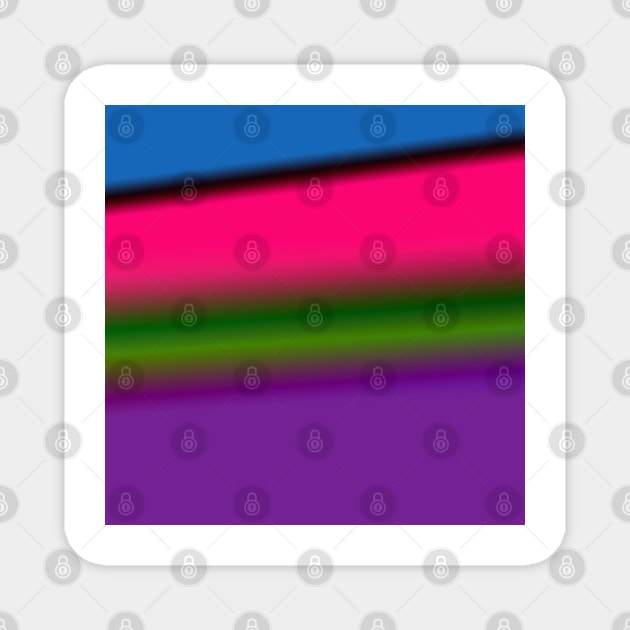 PINK BLUE GREEN TEXTURE Magnet by Artistic_st