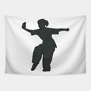 Tai Chi punch and block Tapestry