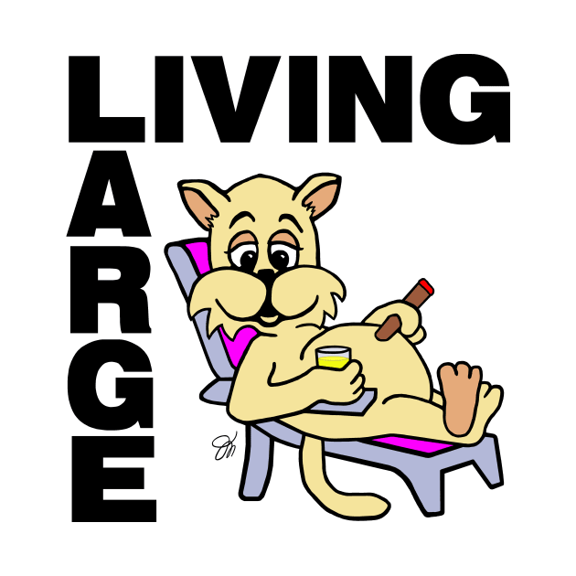 Fat Cat Living Large by artbydesign