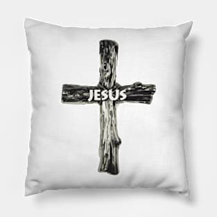 The cross is a symbol of the crucifixion of the Son of God for the sins of mankind. Pillow