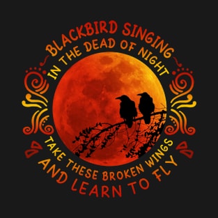 Blackbird Song Design T-Shirt