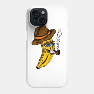 The Crooked Banana series : smoking cowboy banana Phone Case