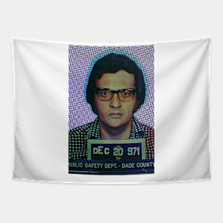 Larry King Mugshot Tapestry