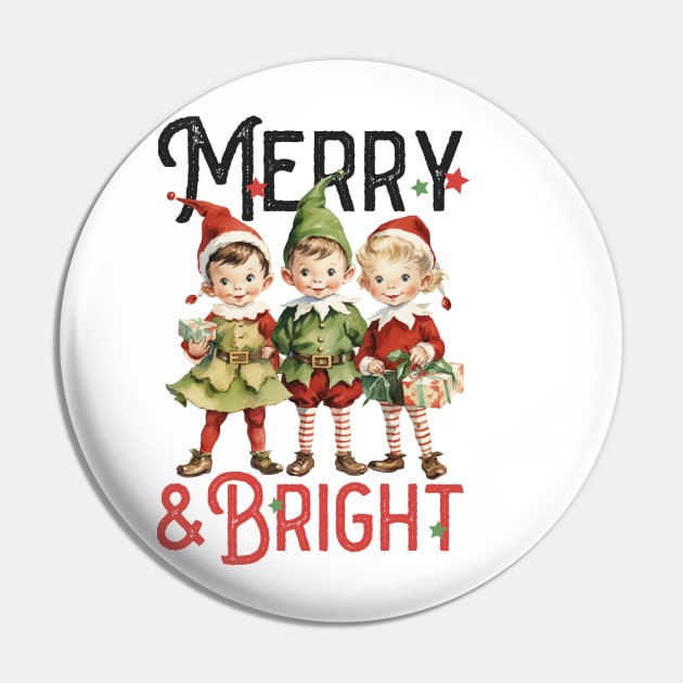 Merry & Bright Pin by NotUrOrdinaryDesign