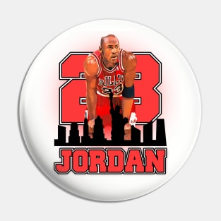 MJ Goat Basketball Team Pin