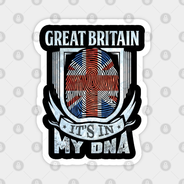 Great Britain It's In My DNA - Gift For British With British Flag Heritage Roots From Great Britain Magnet by giftideas