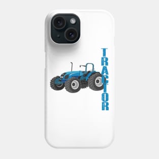 tractor blue toddler Phone Case