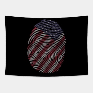 USA Flag - Fingerprint Tapestry