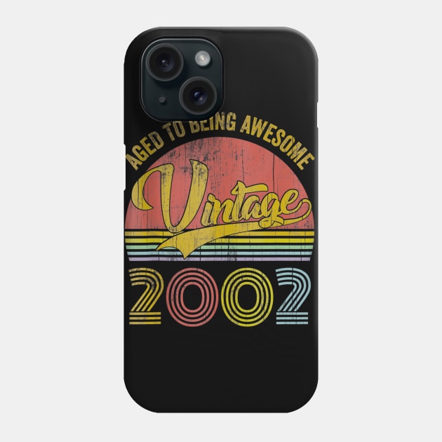 Classic 18th birthday for men women Vintage Rainbow 2002 Phone Case by teudasfemales