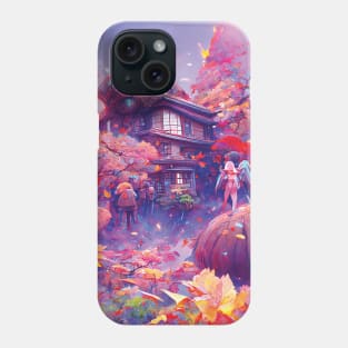 Fall Vibes with Pumpkin Spice Autumn Leaves Bringing Togetherness and Blessings Phone Case
