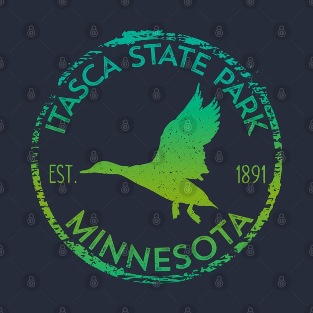 Itasca State Park Minnesota Birder's Flying Duck Waterfowl Birding by Pine Hill Goods