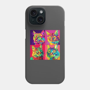 Snowshoe Pop Art - Cat Lover Gift Phone Case