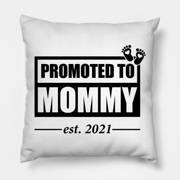 Promoted to Mommy 2021 Soon to be Mom Pillow by paveldmit