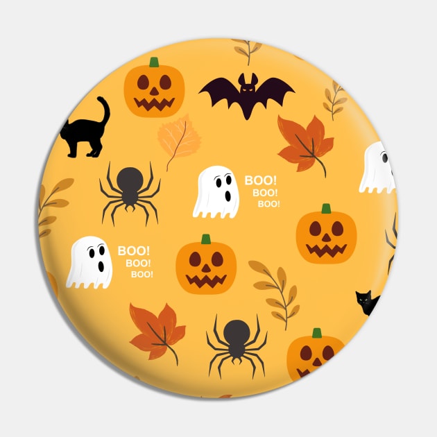 Spooky Halloween Patterns Pin by Thedesignstuduo