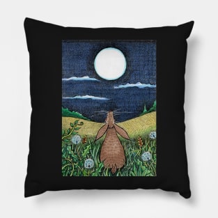 Moon Gaze Hare Pillow