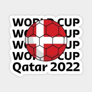 World Cup Qatar 2022  - Team Denmark Magnet