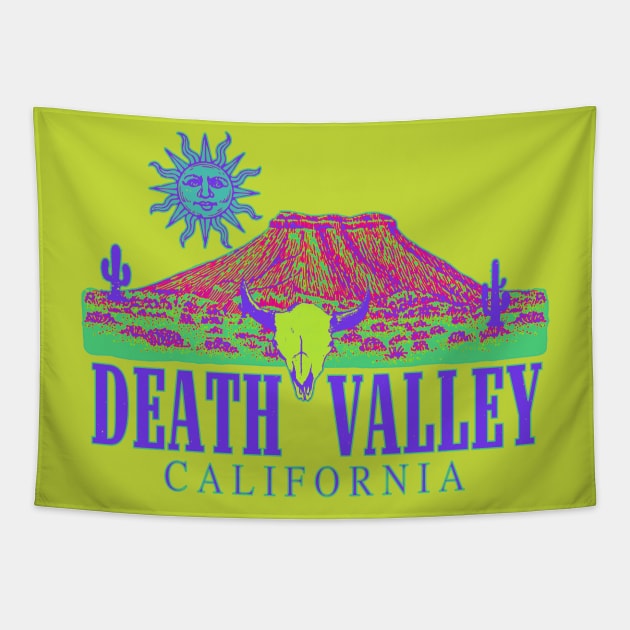 Death Valley California Psychedelic Tie Dye Tapestry by blueversion