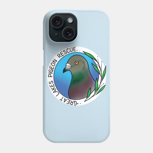 Great Lakes Pigeon Rescue Logo Phone Case by Great Lakes Pigeon Rescue