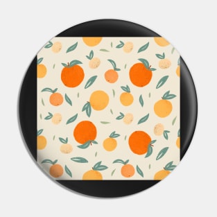 Citrus Pattern, Falling Oranges, Summer Pattern Pin