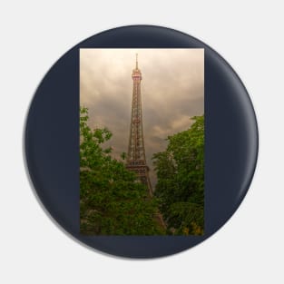 Eiffel Tower, Paris Between The Trees Pin