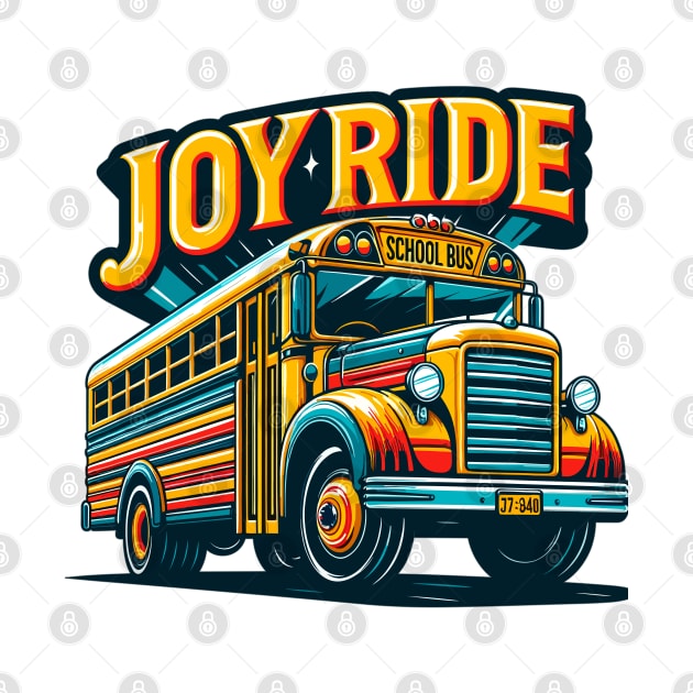 School Bus, Joy Ride by Vehicles-Art