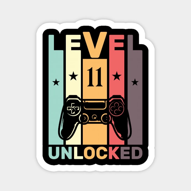 Level 11 Unlocked Magnet by Monosshop