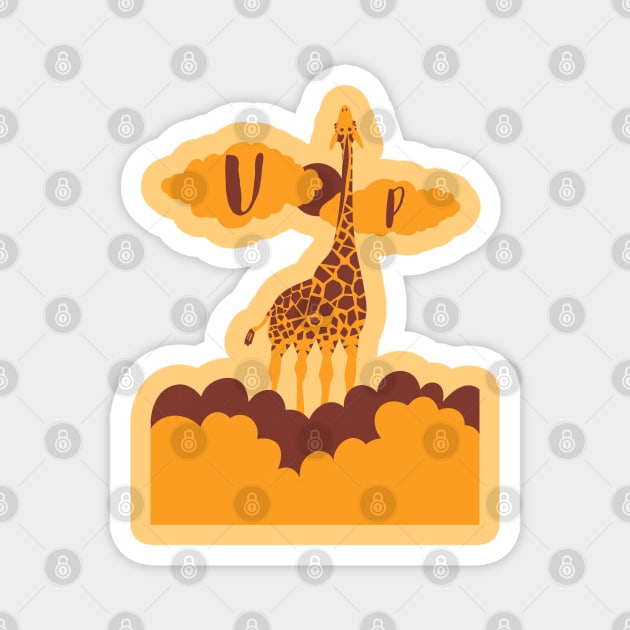 Up giraffe Magnet by Mimie20