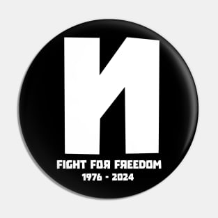 Navalny Fight For Freedom 1976-2024 Pin