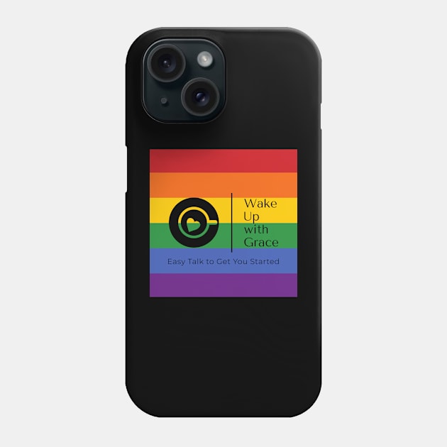 WUWG Black Logo_RB Flag Phone Case by Grace's Grove Audio