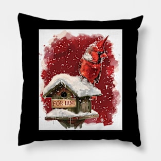 Cardinal Bird Apparel Paradise Pillow