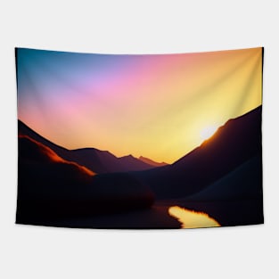 Sunset view Tapestry