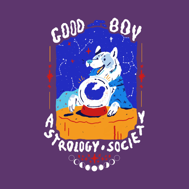 Good Boy Astrology Society - Gemini Front And Back by DefinitelyJenny