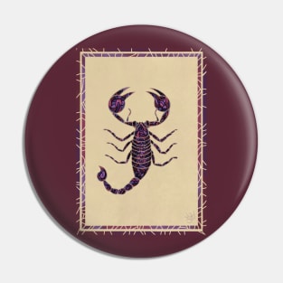 Purple Scorpion Pin