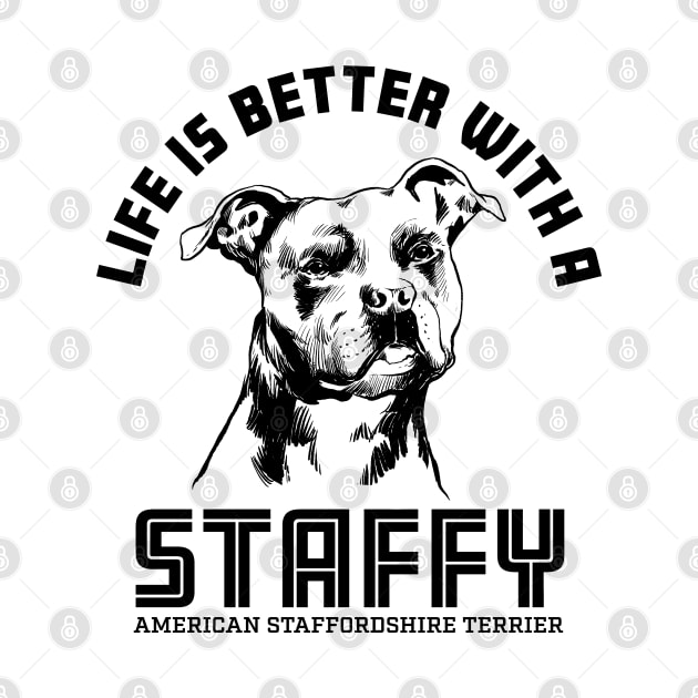American Staffordshire Terrier by Black Tee Inc