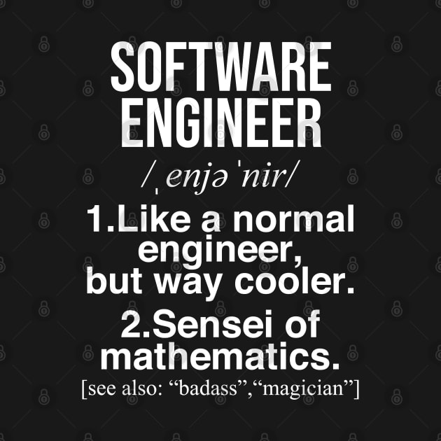 Software engineer funny gift . Perfect present for mother dad friend him or her by SerenityByAlex