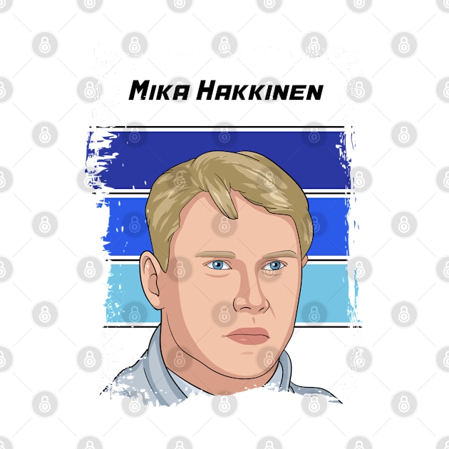 Mika Hakkinen Illustration Tribute by Mandra