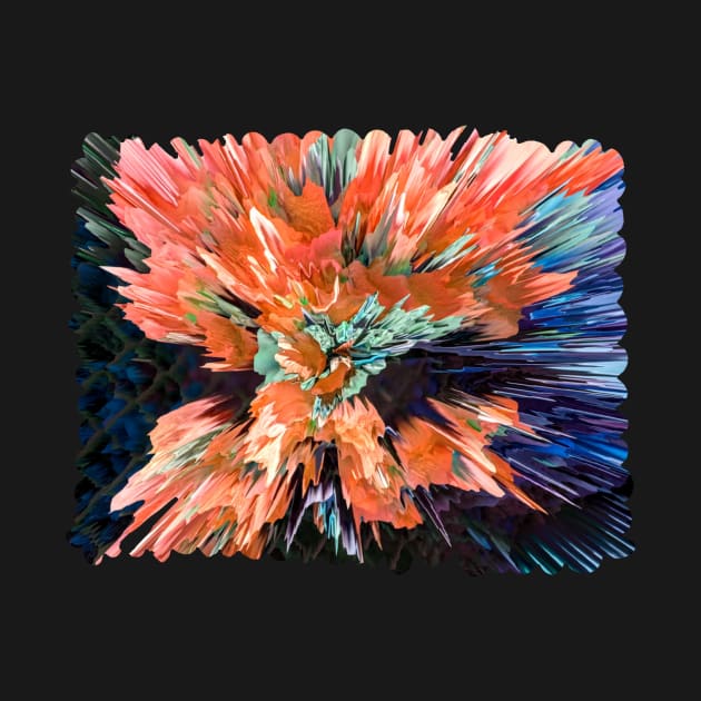 Abstract Flower Burst by Digital GraphX