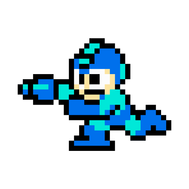 Retro Mega Man Shooting Sprite by SpriteGuy95