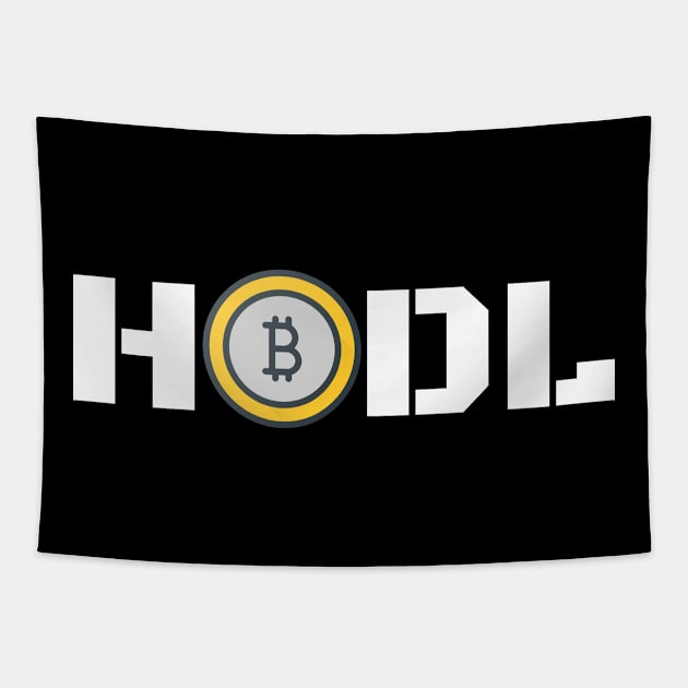 Bitcoin HODL Gift Tapestry by iamurkat