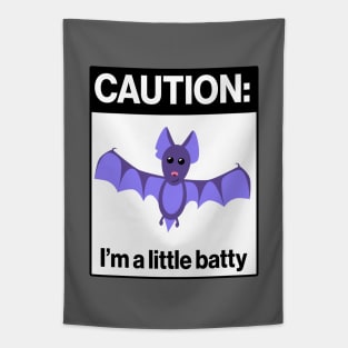 Caution: I'm a little batty Tapestry