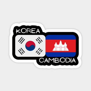 Korean Cambodian - Korea, Cambodia Magnet