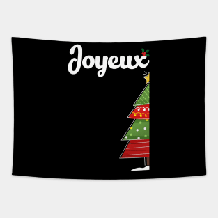 Joyeux Noël Matching French Christmas Sweaters Tapestry