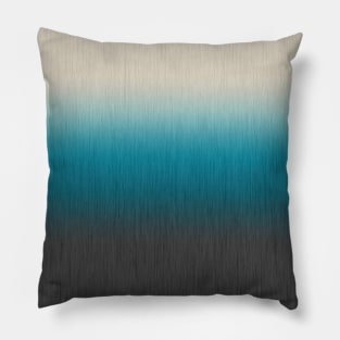 Ombre Blue Green Grey Cream Abstract Pillow