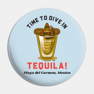 Tequila Playa Del Carmen Mexico Pin