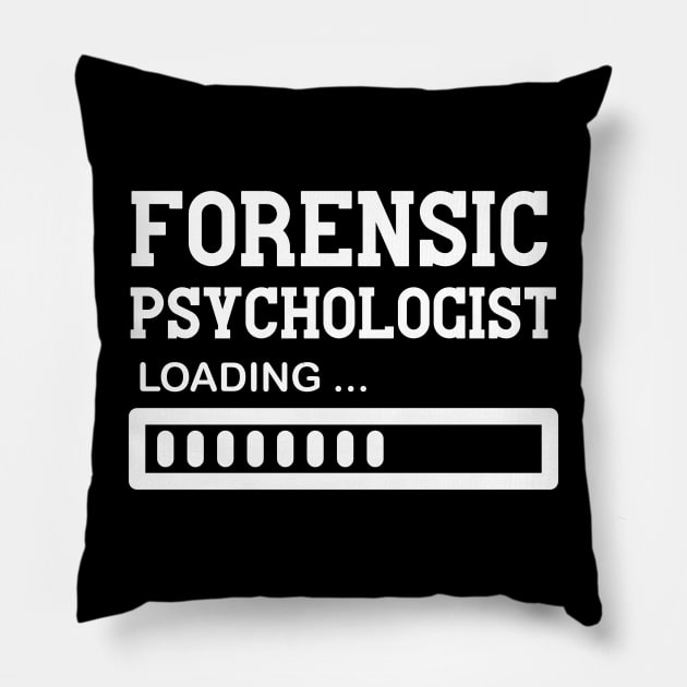 Funny Forensic Psychologist Job Lover Vintage Gift Idea Pillow by Monster Skizveuo