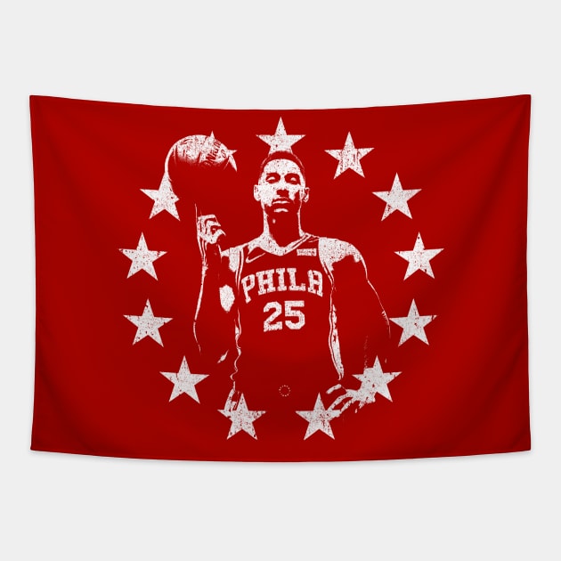 Ben Simmons Tapestry by huckblade