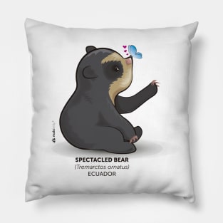 Spectacled Bear Pillow